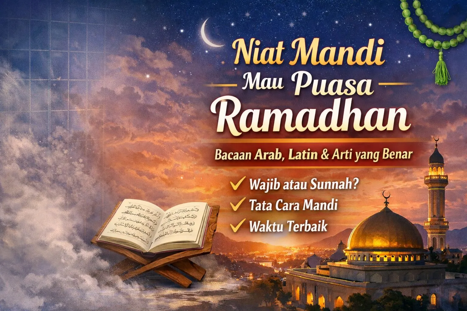 Niat Mandi Sebelum Puasa Ramadhan